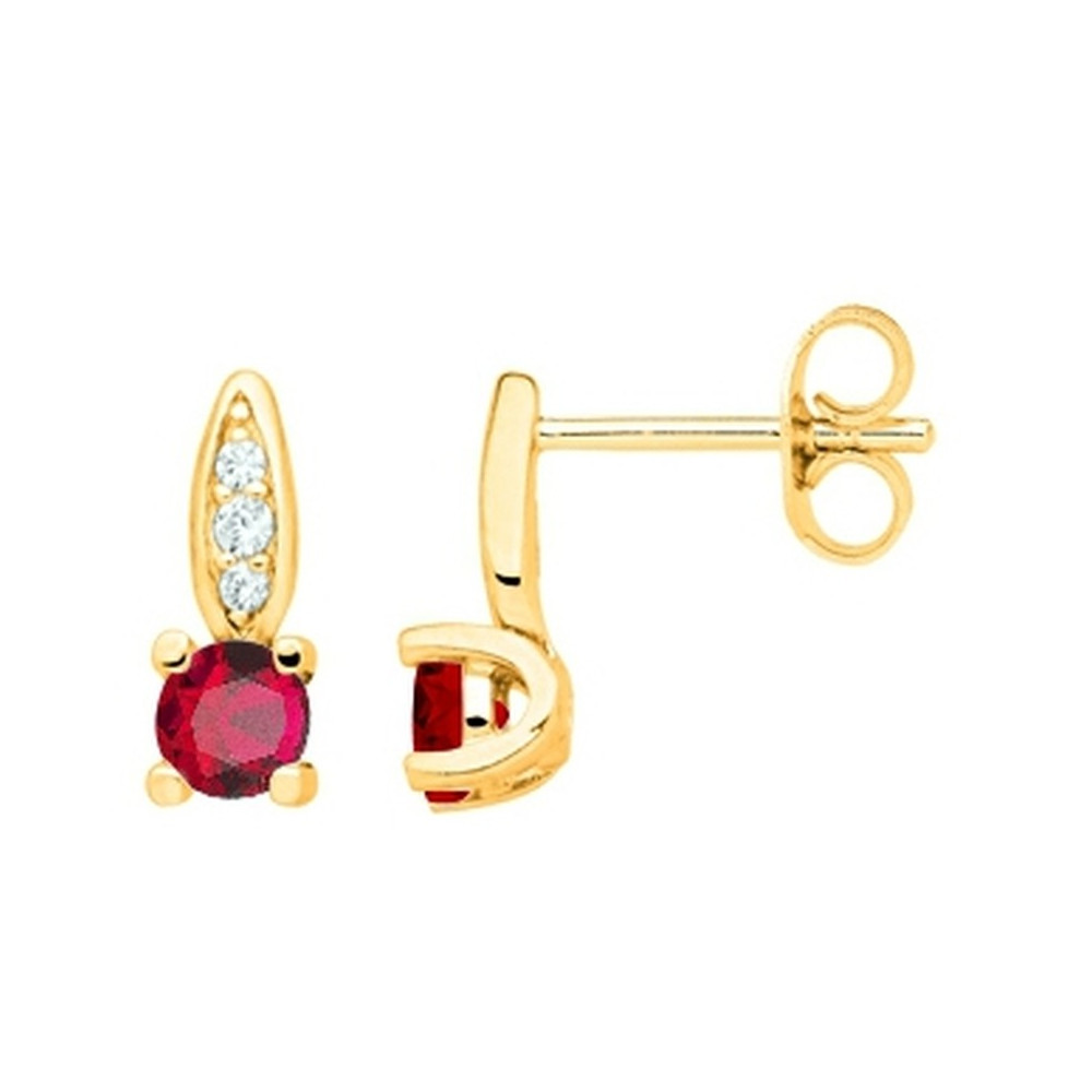 Boucles d'oreilles clous Plaqué Or by Stauffer Ref. 76400134