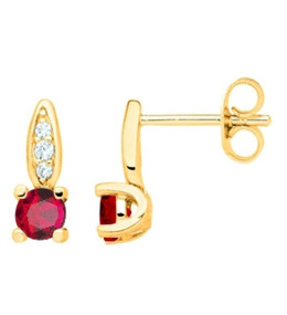 Boucles d'oreilles clous Plaqué Or by Stauffer Ref. 76400134