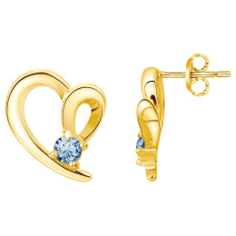 Boucles d'oreilles clous Plaqué Or by Stauffer Ref. 76400145