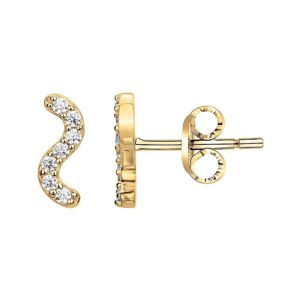 Boucles d'oreilles clous Plaqué Or by Stauffer Ref. 76400168