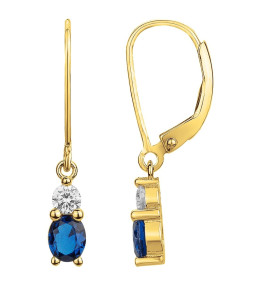 Boucles d'oreilles dormeuses Plaqué Or by Stauffer Ref. 76400178