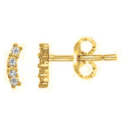 Boucles d'oreilles puces Plaqué Or by Stauffer Ref. 76400185