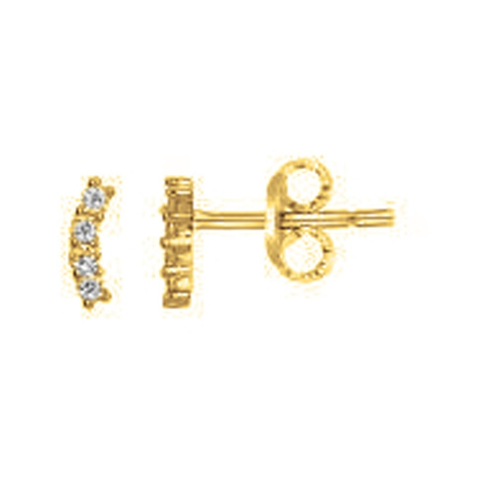 Boucles d'oreilles puces Plaqué Or by Stauffer Ref. 76400185