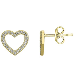 Boucles d'oreilles puces Plaqué Or by Stauffer Ref. 76400193