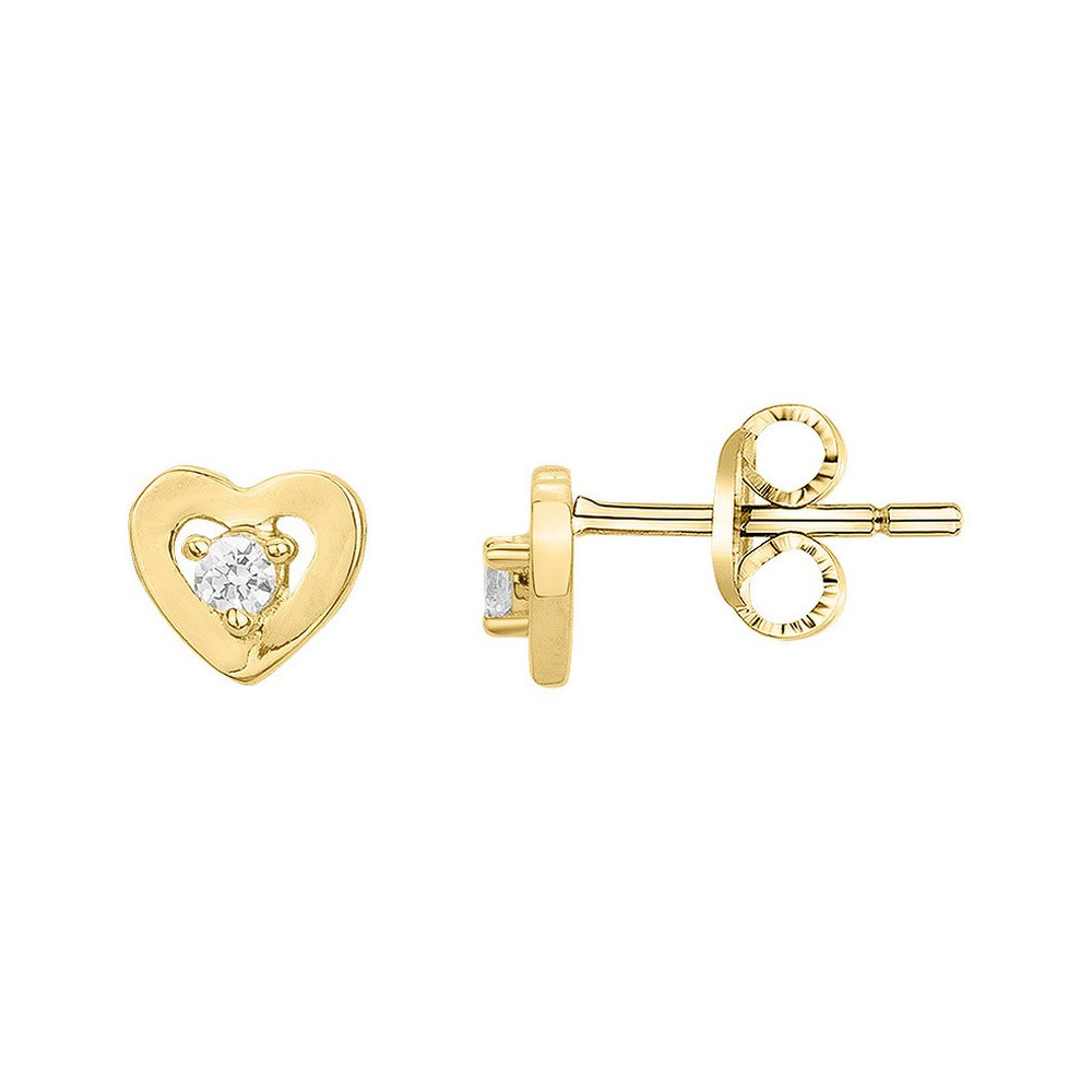 Boucles d'oreilles puces Plaqué Or by Stauffer Ref. 76400216