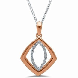 Le Collier or bicolore 750/1000, diamants 0,10 carat, taille brillant by Stauffer