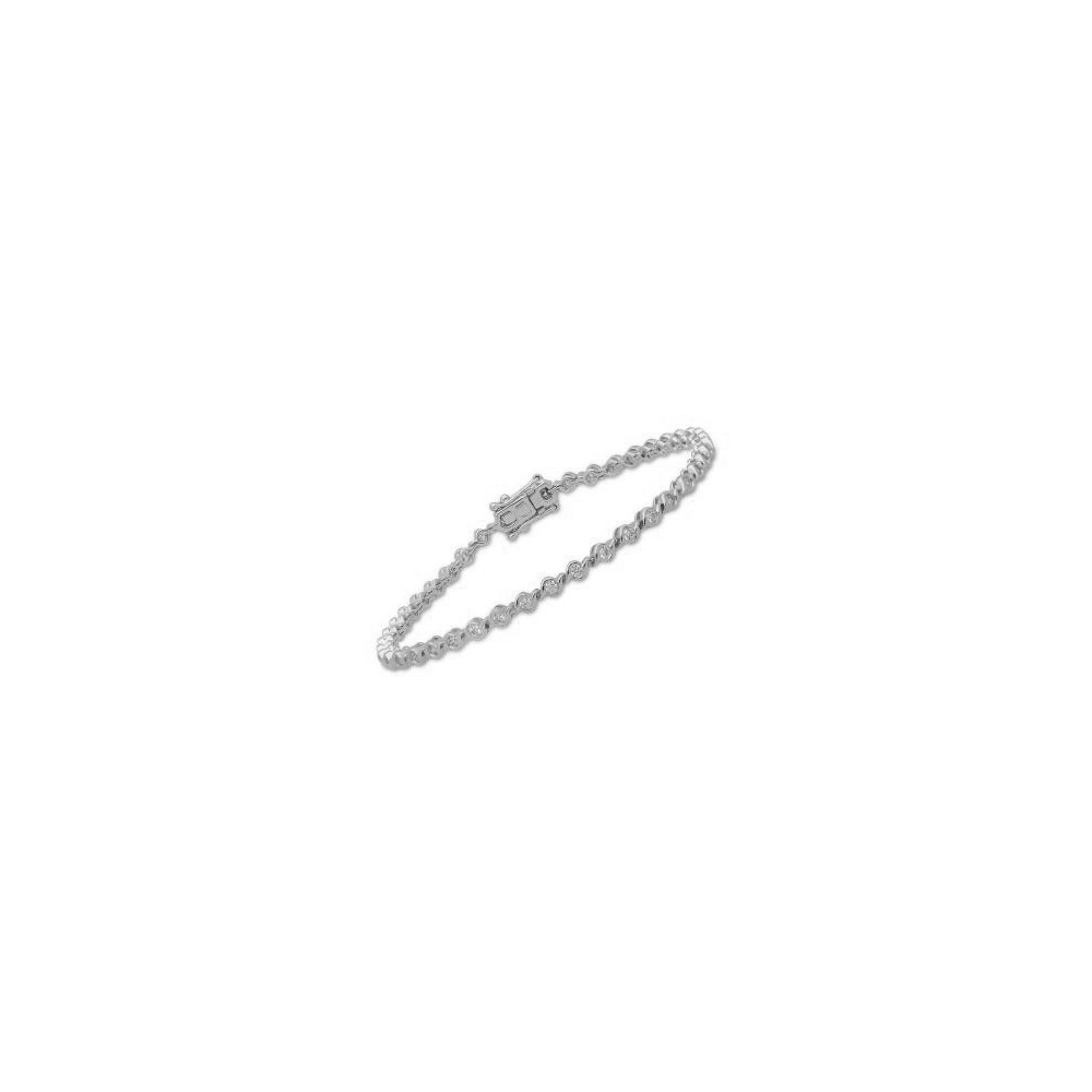 Le Bracelet or gris 750/1000, diamants 1,00 carat, taille brillant by Stauffer