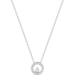 Le Collier or gris 750/1000, diamant 0,015 carat, taille brillant by Stauffer