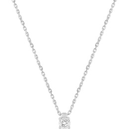 Le Collier or gris 750/1000, diamant 0,15 carat, taille brillant by Stauffer