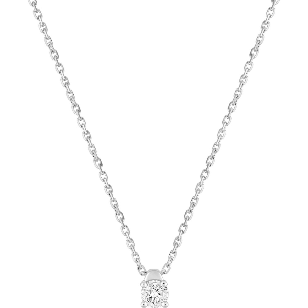 Le Collier or gris 750/1000, diamant 0,15 carat, taille brillant by Stauffer