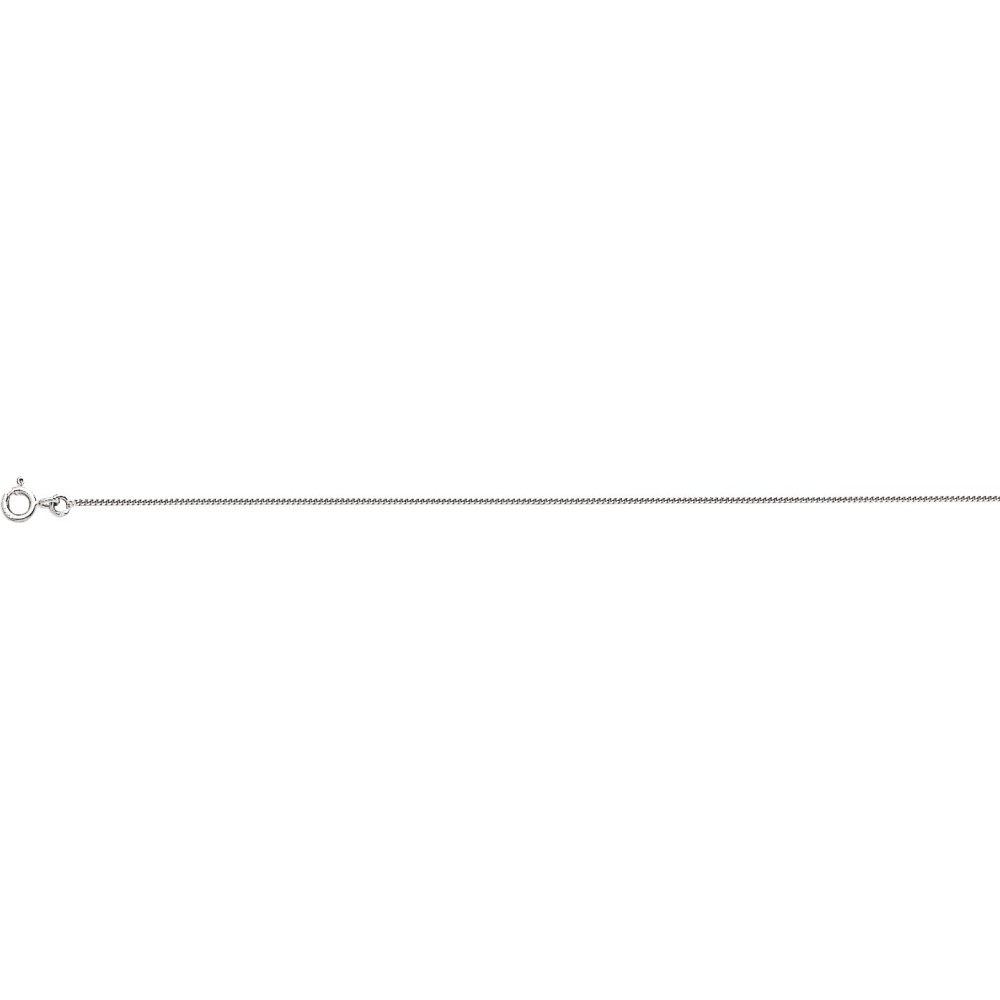 Chaîne gourmette or gris 750/1000, 1,00 mm  by Stauffer