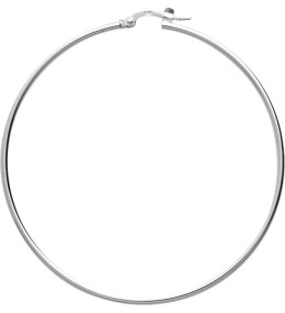 Les Boucles d'oreilles ARGENT by Stauffer - Boucles d'oreilles créoles, argent 925/1000, diamètre 50 mm by Stauffer
