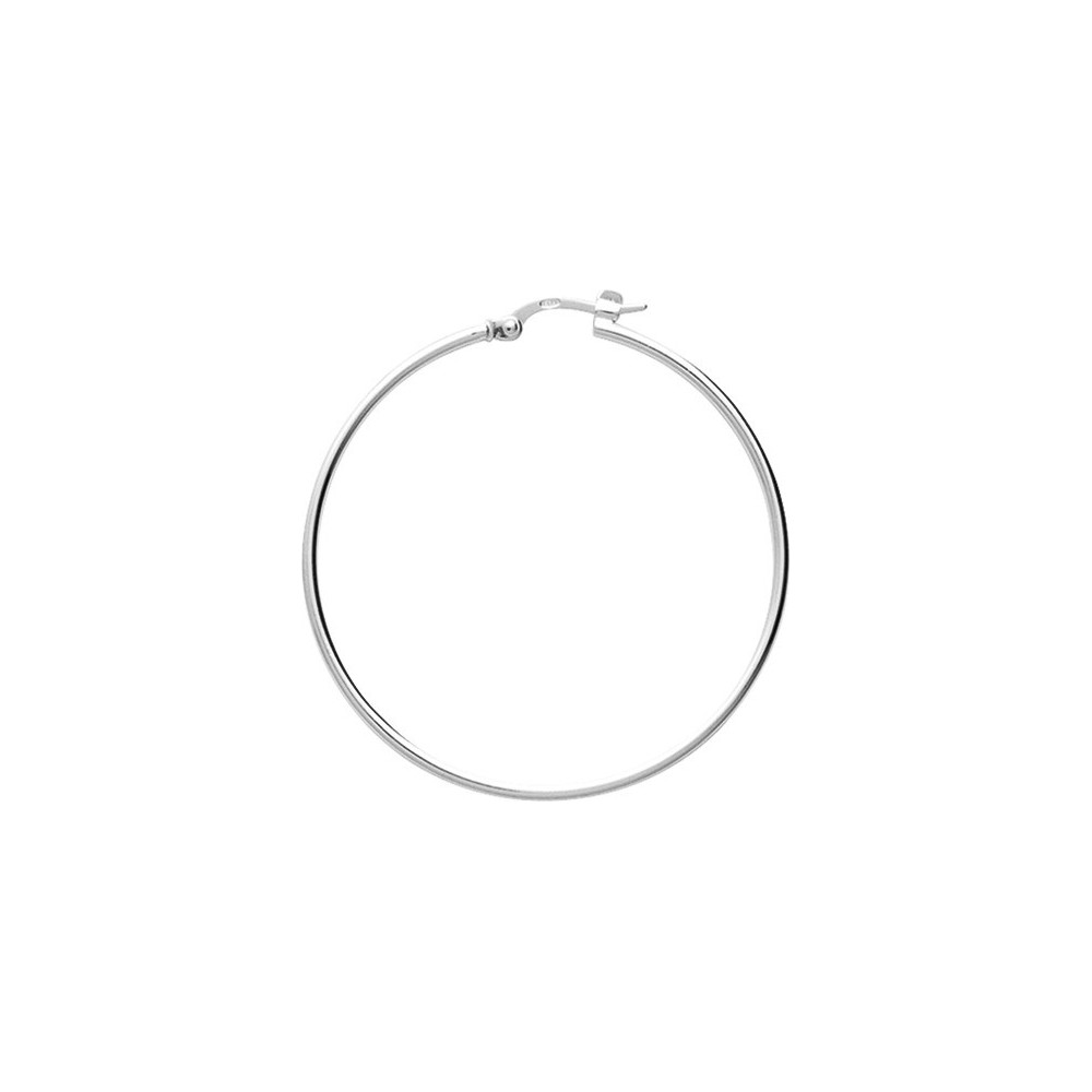 Les Boucles d'oreilles ARGENT by Stauffer - Boucles d'oreilles créoles, argent 925/1000, diamètre 35 mm by Stauffer