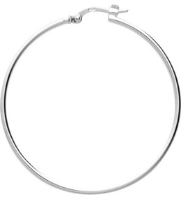 Les Boucles d'oreilles ARGENT by Stauffer - Boucles d'oreilles créoles, argent 925/1000, diamètre 35 mm by Stauffer