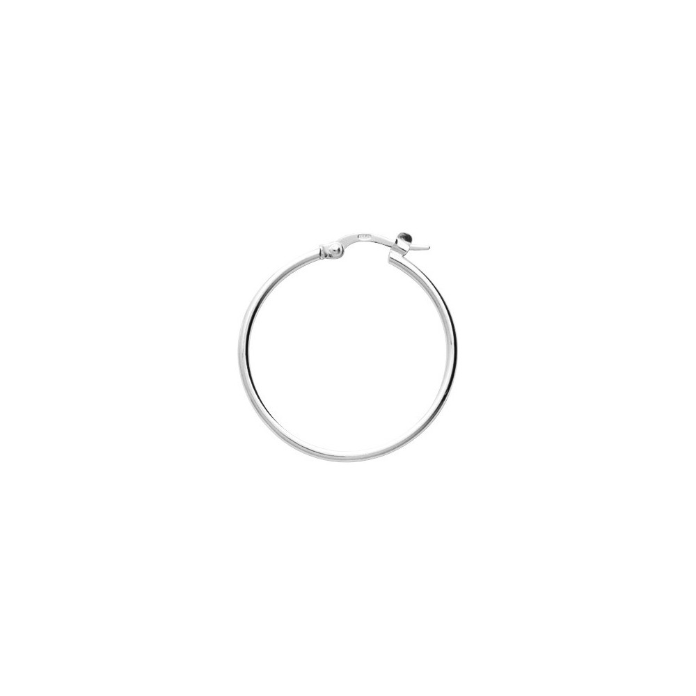 Les Boucles d'oreilles ARGENT by Stauffer - Boucles d'oreilles créoles, argent 925/1000, diamètre 25 mm by Stauffer
