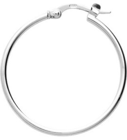 Les Boucles d'oreilles ARGENT by Stauffer - Boucles d'oreilles créoles, argent 925/1000, diamètre 25 mm by Stauffer