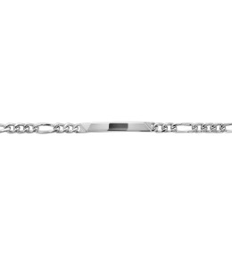 Bracelet Gourmette argent 925/1000, mailles alternées 1+3, 4 mm by Stauffer