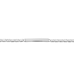 Bracelet Gourmette argent 925/1000, mailles fantaisie alternées 1+1, by Stauffer