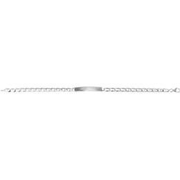 Bracelet Gourmette argent 925/1000, mailles marine plate, 4 mm by Stauffer