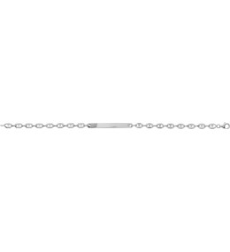 Bracelet Gourmette argent 925/1000, mailles grains de café, by Stauffer