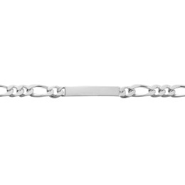 Bracelet Gourmette argent 925/1000, mailles alternées 1+2, 6 mm by Stauffer