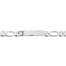 Bracelet Gourmette argent 925/1000, mailles alternées 1+1, 10 mm by Stauffer