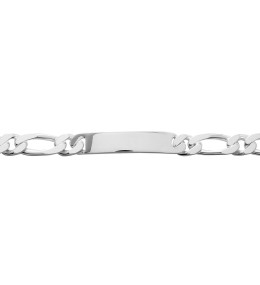 Bracelet Gourmette argent 925/1000, mailles alternées 1+1, 10 mm by Stauffer