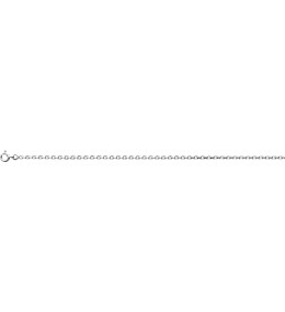 La Chaîne mixte argent 925/1000, mailles forçat, largeur 2,15 mm, longueur 50 cm by Stauffer