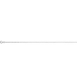 La Chaîne mixte argent 925/1000, mailles forçat, largeur 1,90 mm, longueur 50 cm by Stauffer
