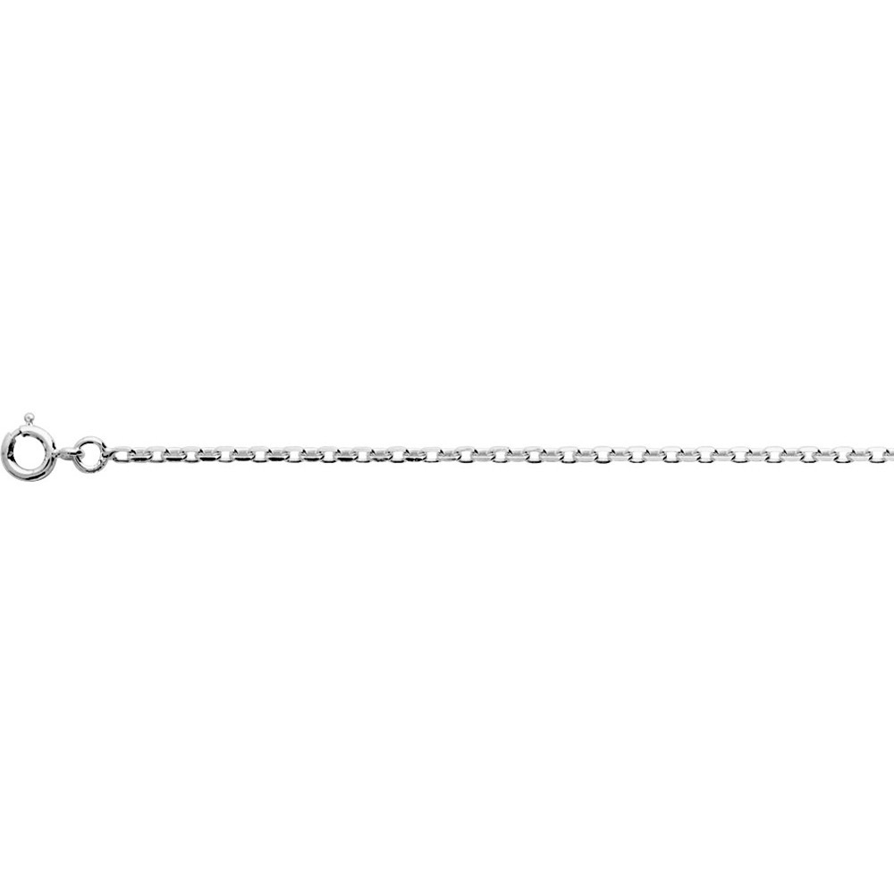 La Chaîne femme argent 925/1000, mailles forçat, largeur 1,90 mm, longueur 45 cm by Stauffer