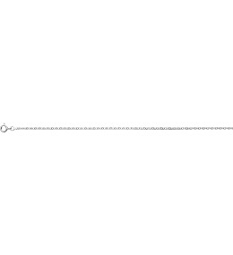 La Chaîne femme argent 925/1000, mailles forçat, largeur 1,60 mm, longueur 45 cm by Stauffer