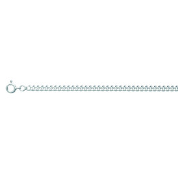 La Chaîne mixte argent 925/1000, mailles gourmette, largeur 3,20 mm, longueur 50 cm by Stauffer
