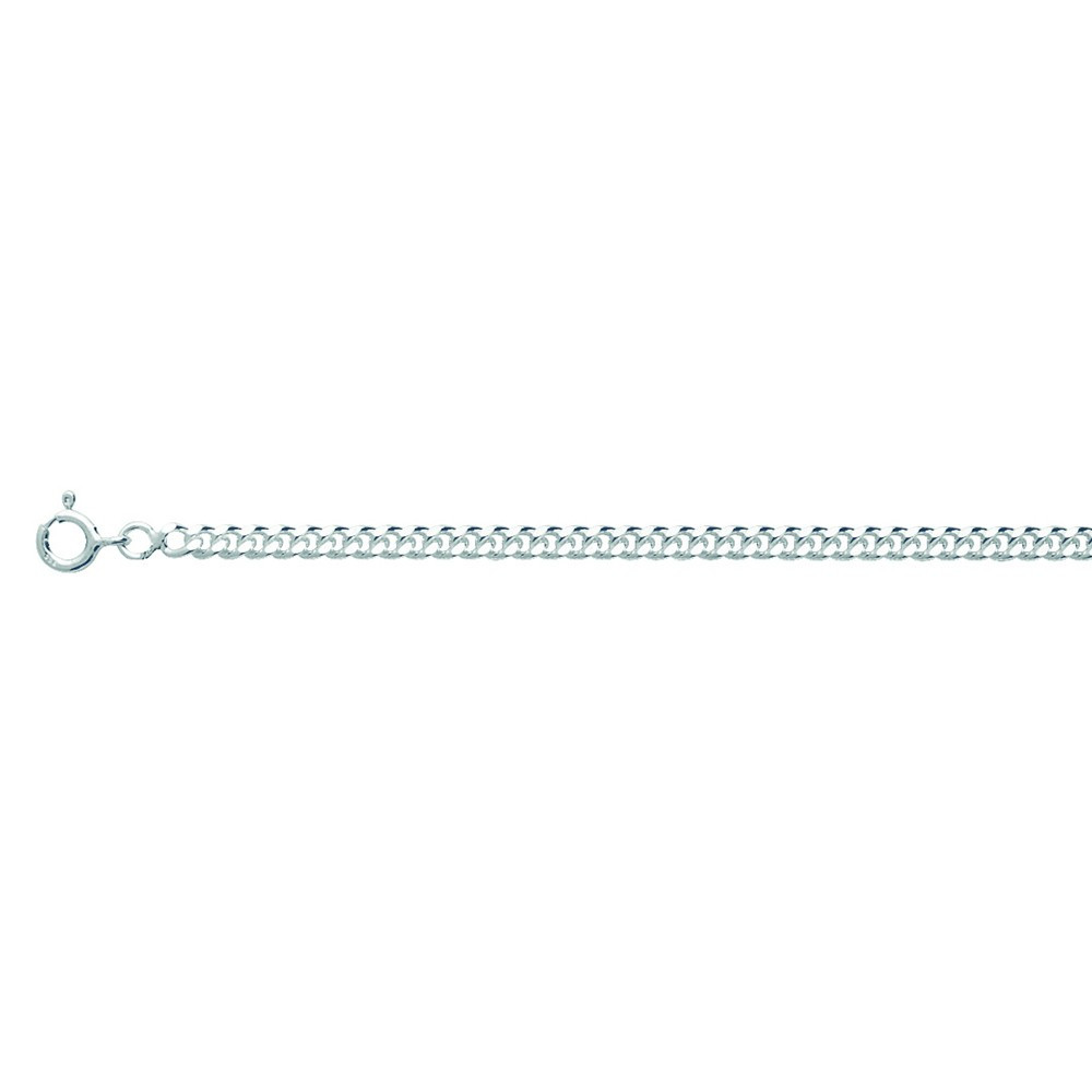 La Chaîne mixte argent 925/1000, mailles gourmette, largeur 3,20 mm, longueur 50 cm by Stauffer