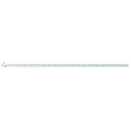 La Chaîne mixte argent 925/1000, mailles gourmette, largeur 3,20 mm, longueur 50 cm by Stauffer