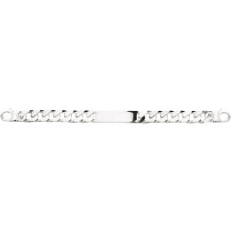 Le Bracelet Gourmette argent 925/1000, mailles gourmette vieil argent, largeur 12 mm, by Stauffer