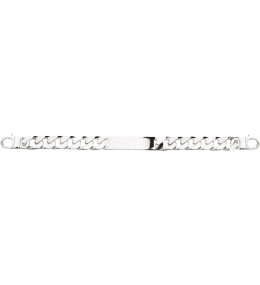 Le Bracelet Gourmette argent 925/1000, mailles gourmette vieil argent, largeur 12 mm, by Stauffer