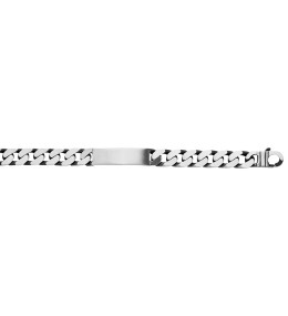 Le Bracelet Gourmette argent 925/1000, mailles gourmette vieil argent, largeur 12 mm, by Stauffer