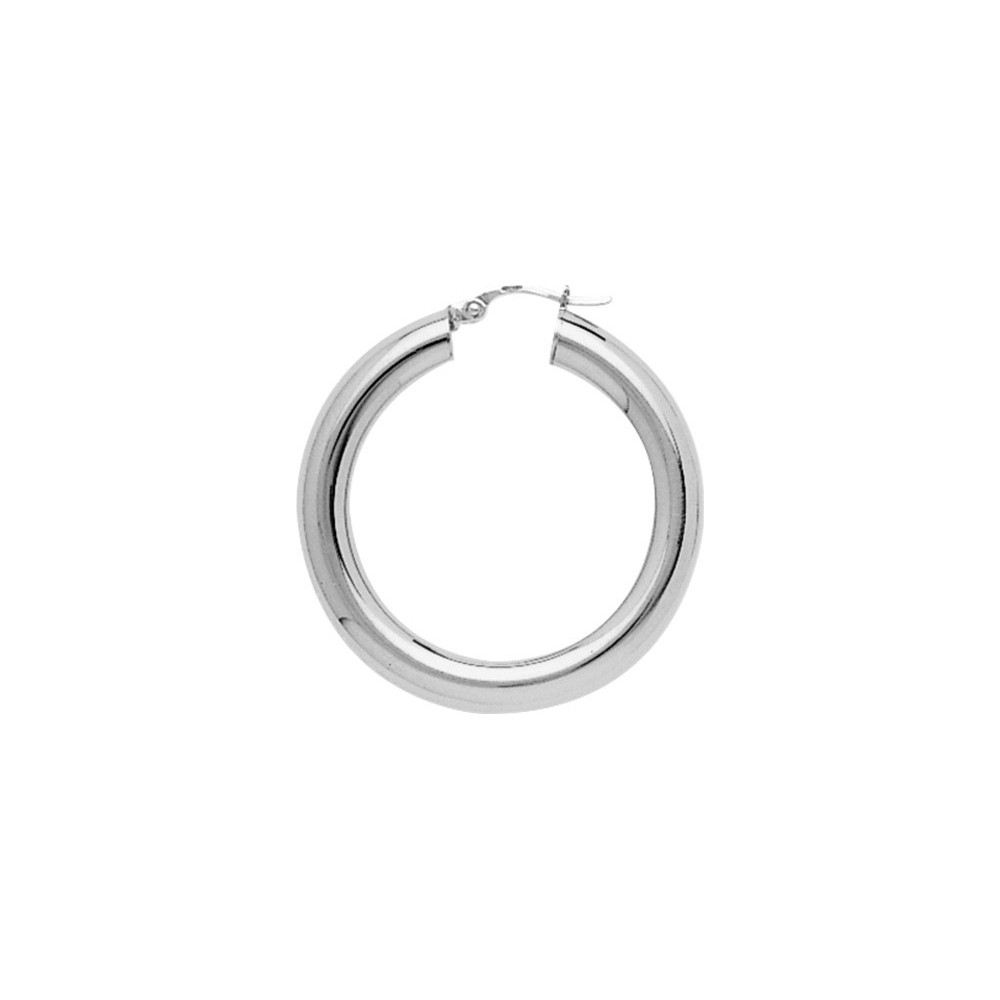 Les Boucles d'oreilles ARGENT by Stauffer - Boucles d'oreilles créoles, argent 925/1000, diamètre 25 mm by Stauffer