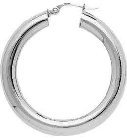 Les Boucles d'oreilles ARGENT by Stauffer - Boucles d'oreilles créoles, argent 925/1000, diamètre 25 mm by Stauffer