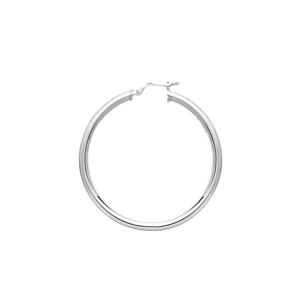 Les Boucles d'oreilles ARGENT by Stauffer - Boucles d'oreilles créoles, argent 925/1000, diamètre 35 mm by Stauffer