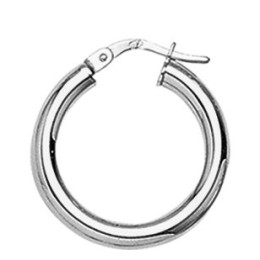Les Boucles d'oreilles ARGENT by Stauffer - Boucles d'oreilles créoles, argent 925/1000, diamètre 15 mm by Stauffer