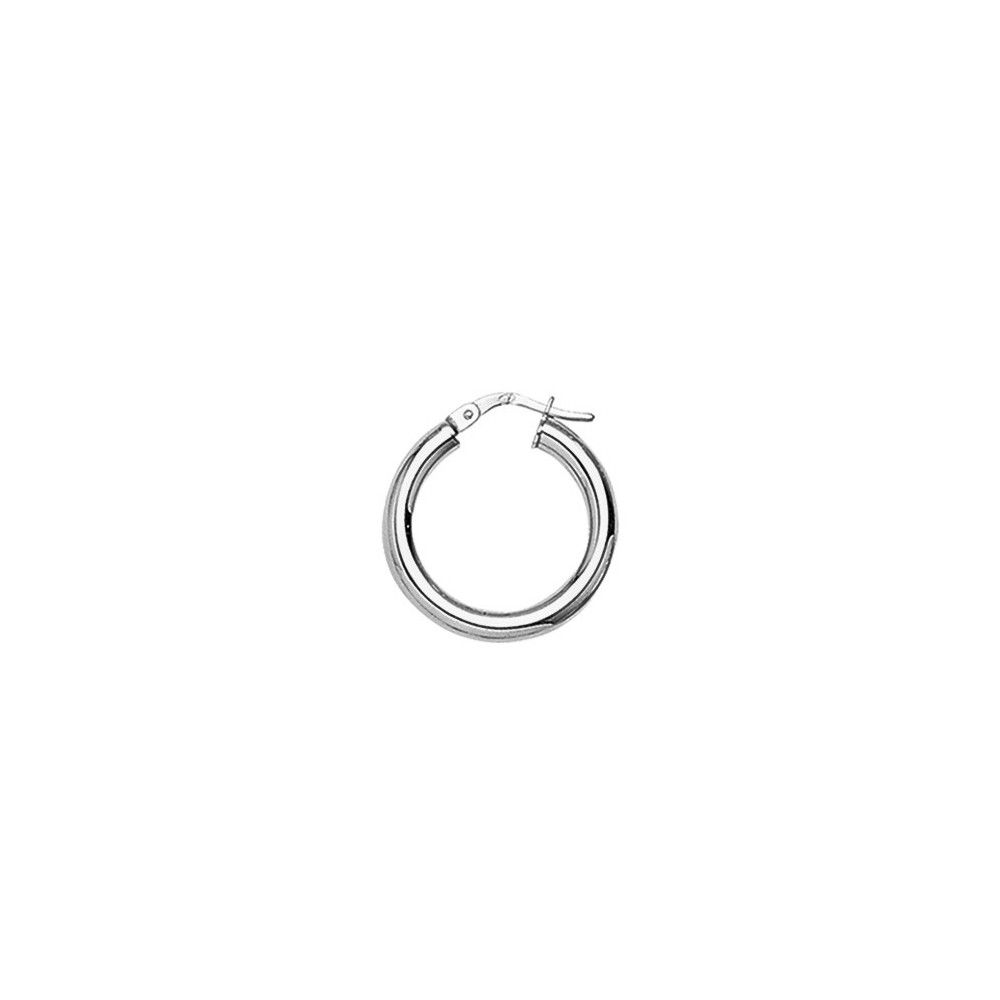 Les Boucles d'oreilles ARGENT by Stauffer - Boucles d'oreilles créoles, argent 925/1000, diamètre 15 mm by Stauffer