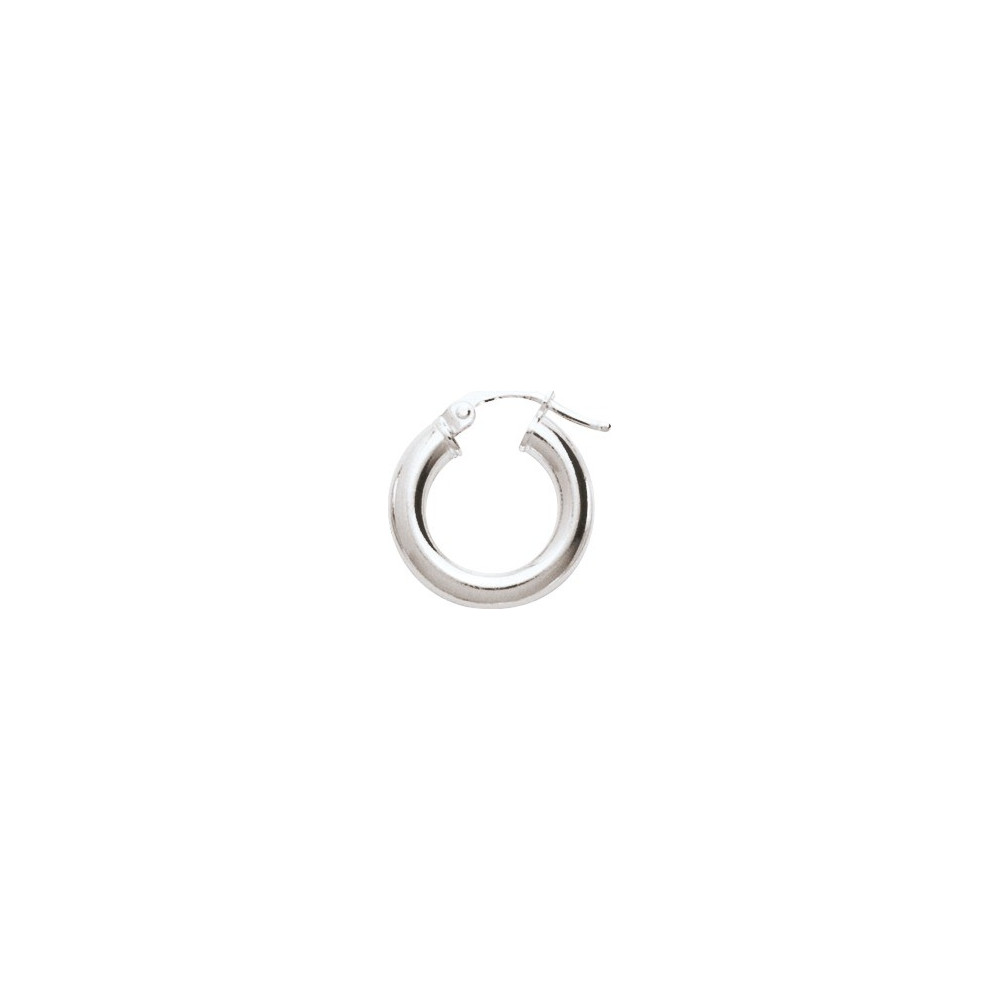 Les Boucles d'oreilles ARGENT by Stauffer - Boucles d'oreilles créoles, argent 925/1000, diamètre 10 mm by Stauffer