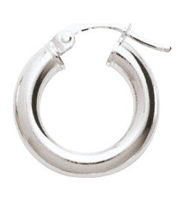 Les Boucles d'oreilles ARGENT by Stauffer - Boucles d'oreilles créoles, argent 925/1000, diamètre 10 mm by Stauffer