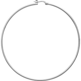 Les Boucles d'oreilles ARGENT by Stauffer - Boucles d'oreilles créoles, argent 925/1000, diamètre 70 mm by Stauffer