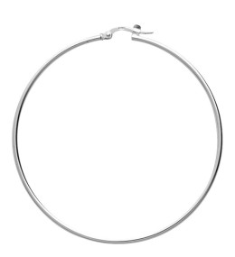 Les Boucles d'oreilles ARGENT by Stauffer - Boucles d'oreilles créoles, argent 925/1000, diamètre 50 mm by Stauffer
