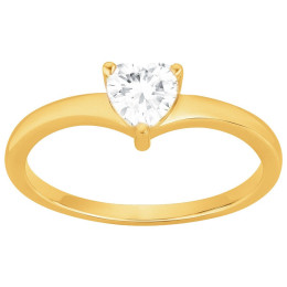 Bague Plaqué Or et oxyde de zirconium by Stauffer Ref. 76100138