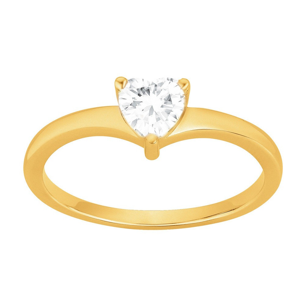 Bague Plaqué Or et oxyde de zirconium by Stauffer Ref. 76100138