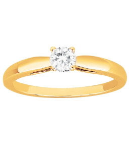 Bague Plaqué Or et oxyde de zirconium by Stauffer Ref. 76100124