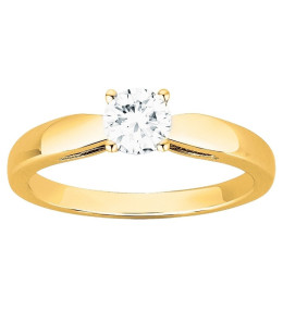 Bague Plaqué Or et oxyde de zirconium by Stauffer Ref. 76100123